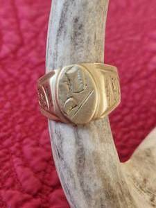 lot 3 image: Gold Ring - stamped 18k - size 10.5