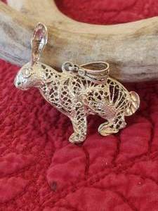 lot 132 image: Rabbit pendant .925 silver