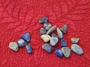 lot 182 image: Selection of 1 ounce of Lapis Laquli stones