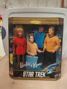 lot 117 image: Barbie Doll - Barbie & Ken in Star Trek - in box