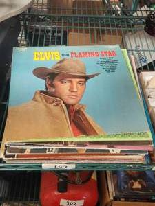 lot 197 image: Selection of vintage records - Elvis and more