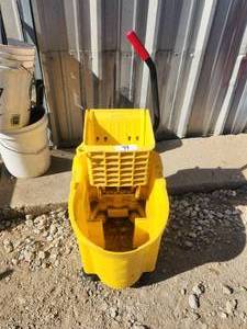 lot 99 image: Rubbermaid commercial mop bucket