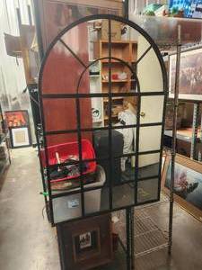 lot 226 image: Large window style mirror - 32 x 48