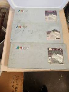 lot 241 image: Selection of 3 Art Bin cases with some art supplies in 2 of the 3