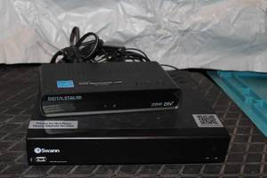 lot 21 image: DVR Reciever for Security Cameras and a Digital Converter Box