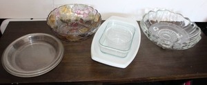 lot 57 image: Decorative ServingFruit Bowls and 3 Sizes of Pie Pans as Shown