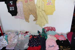 lot 62 image: Infant Girls Clothes Sizes Newborn to 3 months