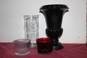 lot 121 image: Vases and Candle Holders pictured as shown
