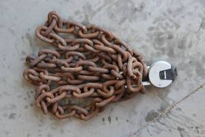 lot 165 image: Master lock and Chain Pictured as shown