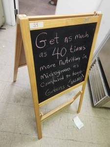 lot 54 image: Marketing message board - chalk and erasable side