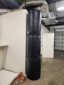 lot 98 image: National Container Group 55-gallon plastic water containers - total of 3