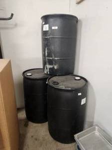 lot 106 image: National Container Group 55-gallon plastic water containers - total of 3