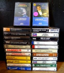 lot 25 image: 2 DOZEN VINTAGE CASSETTE TAPES - CLASSICS