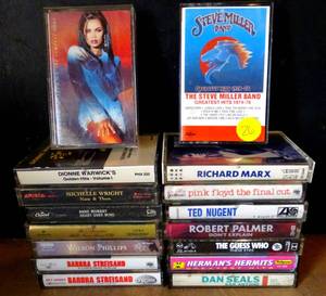 lot 26 image: VINTAGE CASSETTE TAPE COLLECTION (16 CASSETTES) ROCK & POP