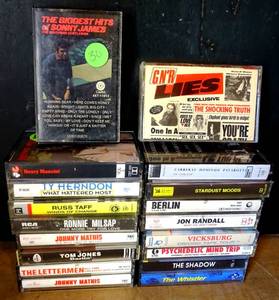 lot 30 image: LOT OF 18 VINTAGE CASSETTE TAPES - SEE PICS FOR TITLES