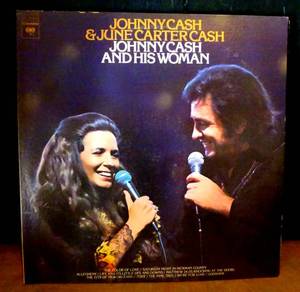 lot 41 image: VINTAGE Johnny Cash & June Carter Cash - Johnny Cash And His Woman - 1973 1st Press (EX)