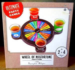lot 77 image: ULTIMATE PARTY GAMES - WHEEL OF MISFORTUNE PARTY SHOTS GAME - NEW