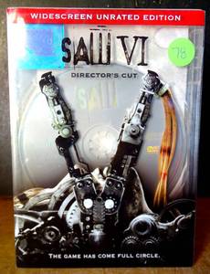 lot 78 image: WIDESCREEN UNRATED EDITION - SAW VI DVD