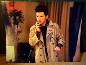 lot 95 image: AUTHENTIC AUTOGRAPH - 8 X 10 HAND SIGNED BY ACTOR, ADAM SCOTT IN A SCENE FROM TVs PARK & RECREATION WITH COA