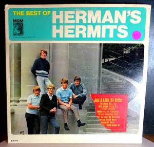 lot 121 image: VINTAGE CLASSIC ORIGINAL - HERMANS HERMITS-The Best Of1965 Vinyl LP Compilation,MGM RECORDS