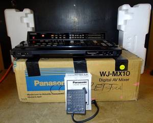 lot 233 image: RARE VINTAGE FIND IN BOX - Retro PANASONIC AV Mixer (Analog VideoDigital Control) Model WJ-MX10 wPanasonic Character Generator $$$