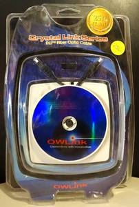 lot 236 image: NEWSEALED - OWLINK CRYSTAL LINK SERIES DLI FIBER OPTIC CABLE 25ft Clear High Definition