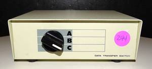 lot 244 image: VINTAGE A B C DATA TRANSFER SWITCH