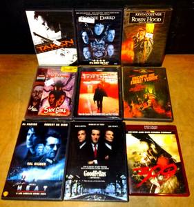 lot 56 image: LOT OF 9 - CLASSIC ACTION DVDs AS SHOWN