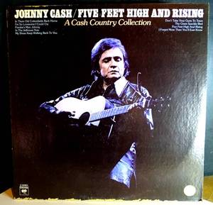 lot 164 image: VINTAGE ORIGINAL - Johnny Cash Five Feet High and Rising Record Vinyl LP (1974) $$