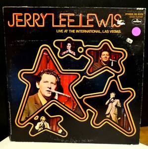 lot 190 image: VINTAGE ORIGINAL - JERRY LEE LEWIS LIVE AT THE INTERNATIONAL LAS VEGAS VINYL LP RECORD ALBUM (1970)
