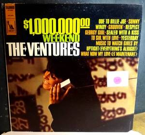 lot 205 image: VINTAGE ORIGINAL - THE VENTURES $1,000,000 WEEKEND VINYL LIBERTY LP RECORD (1967)