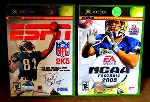 lot 261 image: LOT OF 2 - XBOX 360 ESPN & NCAA FOOTBALL GAMES