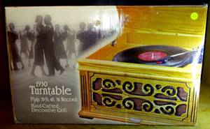 lot 278 image: BIG $ ITEM AS NEW - Crosley CR48 Record Album Player Turntable Vinyl CR48PH Antique Look