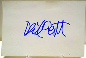 lot 312 image: HAND SIGNED INDEX CARD (4X6) BY COMEDIANACTOR DAVID ARQUETTE OF SCREAM MOVIE SERIES