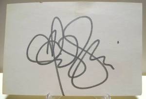 lot 313 image: HAND SIGNED INDEX CARD (4X6) BY SINGERACTRESS JESSICA SIMPSON