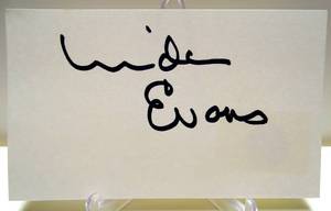 lot 317 image: HAND SIGNED INDEX CARD (3X5) BY ACTRESS LINDA EVANS OF DYNASTY