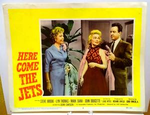 lot 325 image: RARE VINTAGE MOVIE LOBBY CARD - 11 X 14 - HERE COME THE JETS (1959)