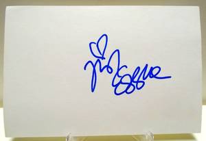 lot 332 image: HAND SIGNED INDEX CARD (4X6) BY ACTRESS - NICOLE EGGERT