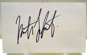 lot 333 image: HAND SIGNED INDEX CARD (3X5) BY LEGENDARY ACTORCOMEDIEN MARTIN SHORT