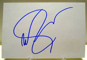 lot 336 image: HAND SIGNED INDEX CARD (4X6) BY ACTOR - WILMER VALDERRAMA OF THATS 70S SHOW