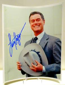 lot 349 image: AUTHENTIC AUTOGRAPHED 8 X 10 PHOTO HAND SIGNED BY FAMOUS ACTOR LARRY HAGMAN OF I DREAM OF GENIE & JR OF DALLAS WCOA $$$