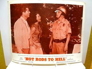 lot 387 image: VINTAGE MOVIE LOBBY CARD - 1967 HOT RODS TO HELL - 11 X 14