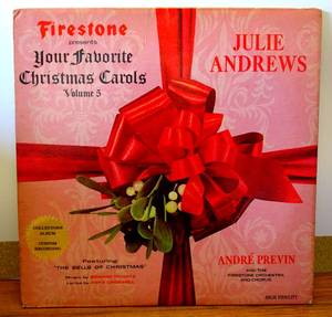 lot 398 image: VINTAGE ORIGINAL - Julie Andrews - Firestone presents Your Christmas Favorites Volume Five 1965 LP