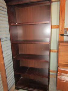 lot 10 image: Very nice sturdy riverside furniture book shelfs, 5 tier shelving on each qty 2, size 793214 each
