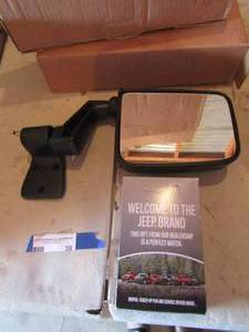 lot 38 image: Brand new 87-02 Jeep Wrangler black side mirrors qty 2, nCH-1321102, Stock # 2334-4189R, Mopar Jeep Paint touch up pen new