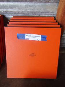 lot 64 image: Hermes Paris boxes qty 6-- 9 12 9 12