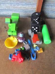 lot 91 image: Misc. lot of kids toys  dice, blocks, car and more