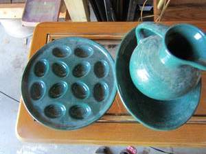 lot 154 image: Fiesta dishes include, handled picture, egg platter, oval salad bowl   x$$$$