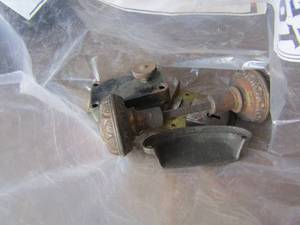 lot 168 image: Vintage door knobs and locks from early 1900s    4 PCS TOTAL