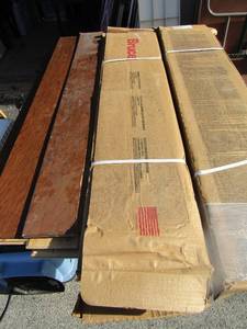 lot 10 image: Hickory wood flooring, 2 full boxes equals  sf per, various loose pieces, nice materials